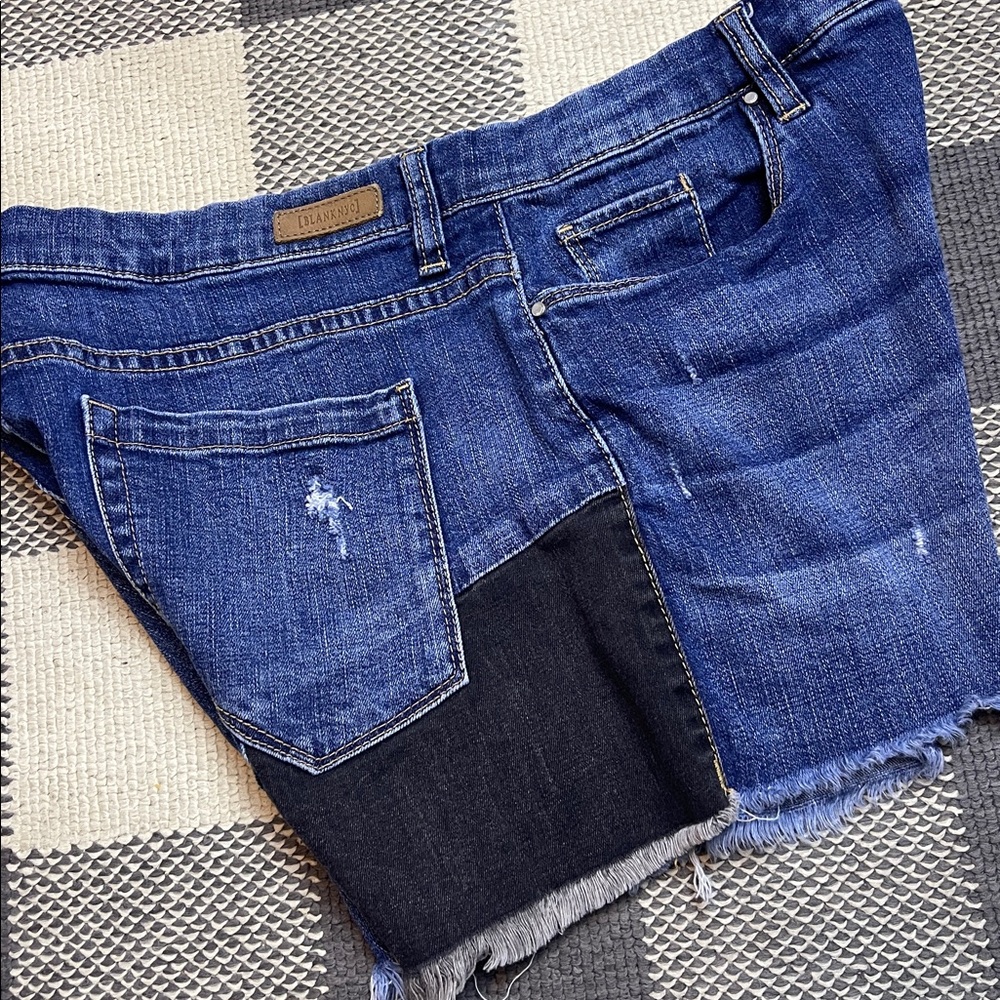 Blank NYC Essex Patchwork jean shorts 30